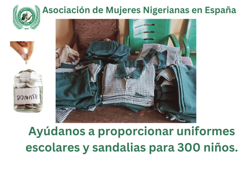 NWAMS school uniform and sandals campaign